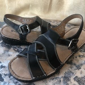 Black and Tan Naturalizer Sandals